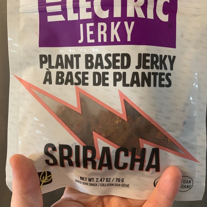 photo of Electric Jerky Sriracha Plant Based Jerky shared by @fsshealth on  16 May 2021 - review