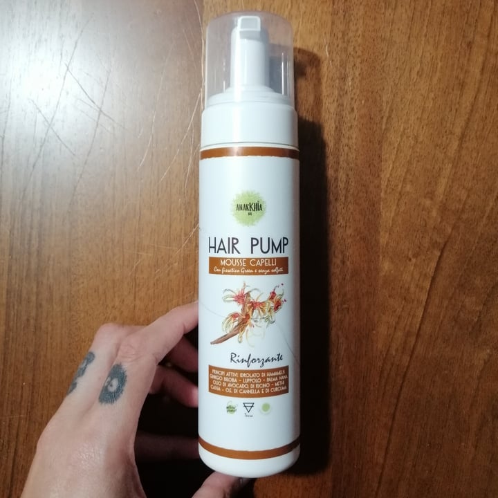 review photo of Anarkhia Bio hair pump Mousse capelli rinforzante shared by @manuzen on 29 Oct 2022 - review