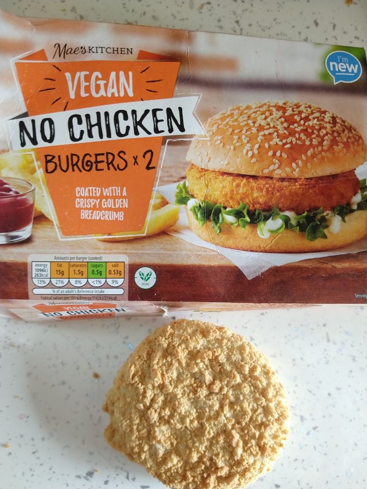 photo of ALDI Vegan ‘No Chicken’ Burger shared by @carmarthensally on  28 Mar 2020 - review