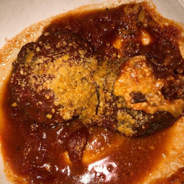 photo of Three Girls Vegan Creamery Meatballs with Vegan Parmesan shared by @kitchenfairy on  19 Dec 2020 - review