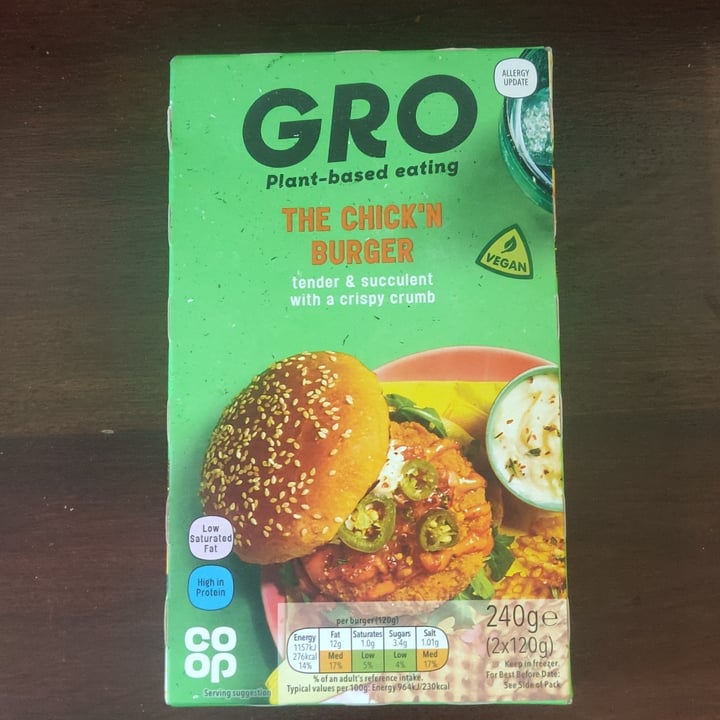 photo of GRO Chick’n Burger shared by @eamonn on  30 Apr 2021 - review