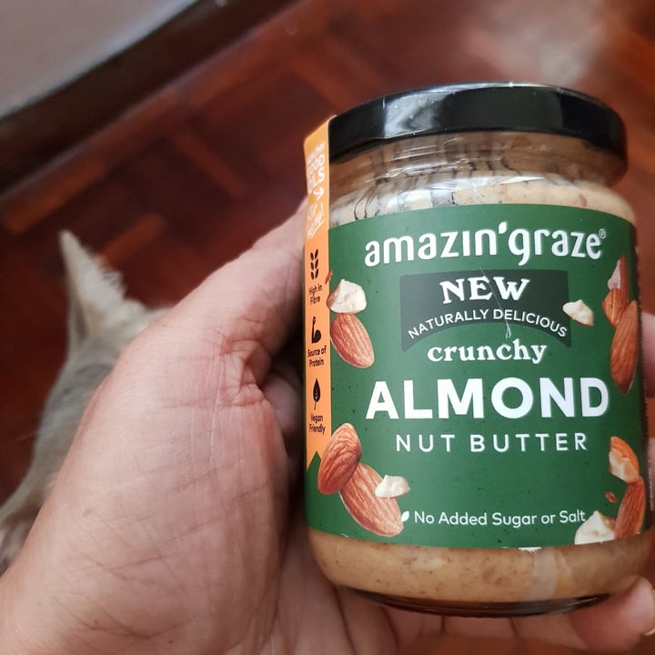 photo of Amazin' graze Crunchy Almond Butter shared by @spveg on  26 Apr 2021 - review
