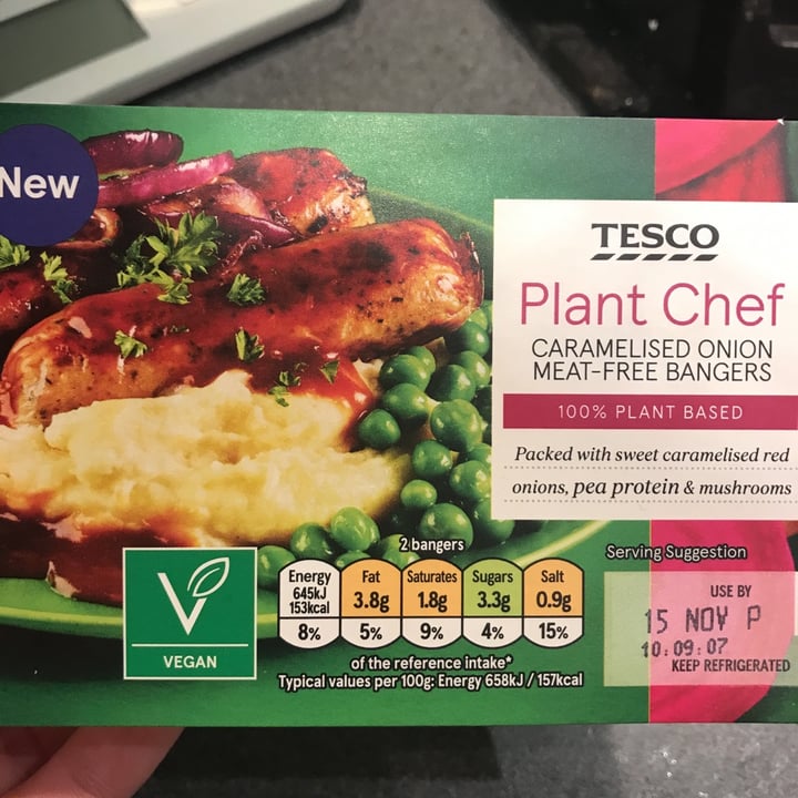 review photo of Tesco Caramelised onion sausage shared by @staceysnacks on 11 Nov 2020 - review