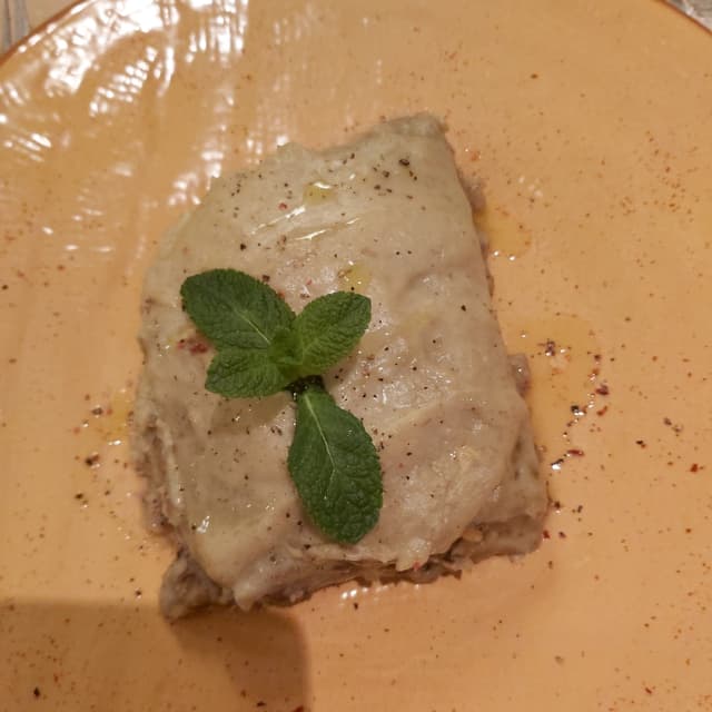 Photo of the dish “Lasagna di grano saraceno con lenticchie e besciamella vegetale”