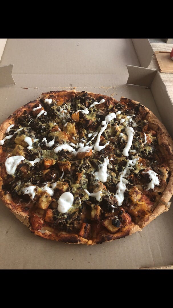 review photo of Spagalimis Pizzeria Takeaway Bar Vegan Roast Vege Pizza shared by @kela on 02 Jan 2020 - review