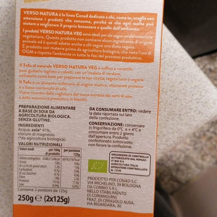 photo of Conad Bio Tofu al naturale shared by @anitnelavy on  16 Mar 2022 - review