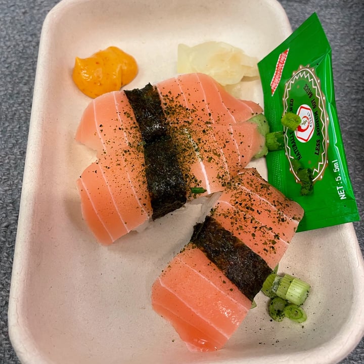 photo of Beyond Sushi (W 56th Street) “Tuna” sashimi shared by @janetisvegan on  21 Dec 2021 - review