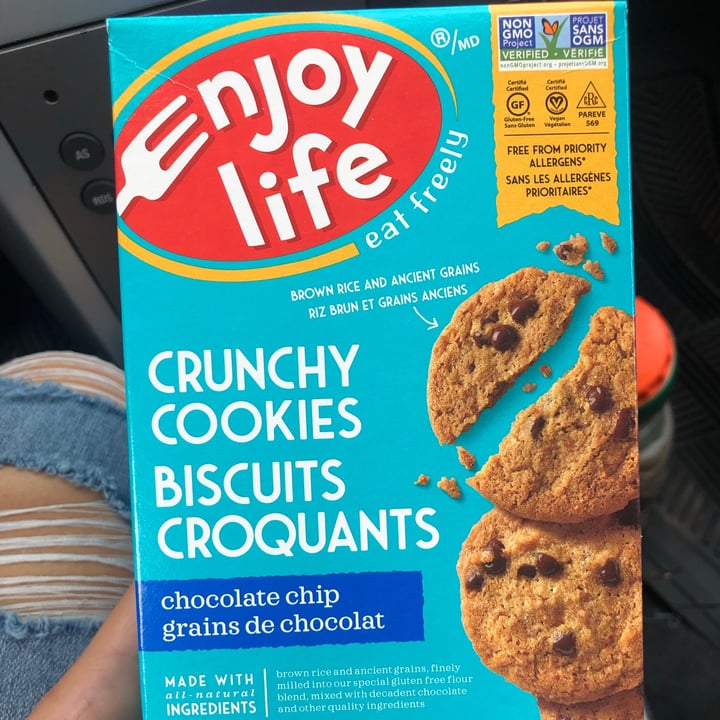 photo of Enjoy Life Crunchy Cookies Chocolate Chip shared by @ironicallyhamm on  28 Aug 2020 - review