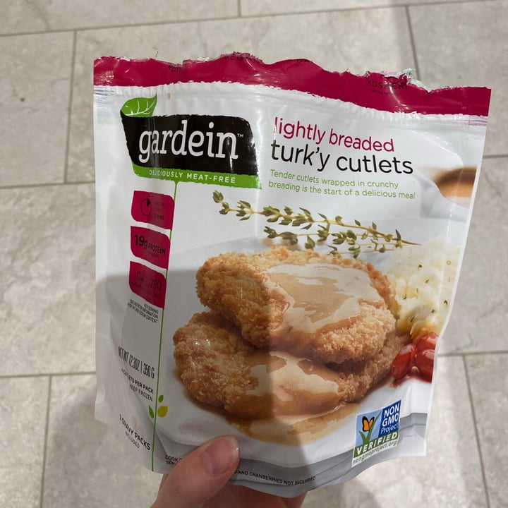 photo of Gardein Lightly Breaded Turky Cutlets shared by @evafenn on  24 Nov 2020 - review