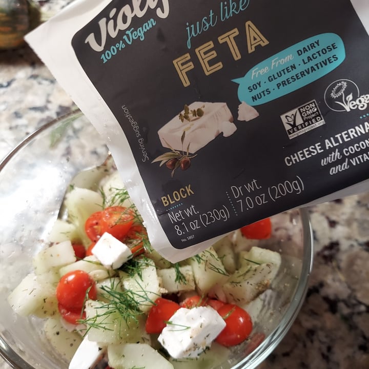 photo of Violife Feta Block - Greek White shared by @mikvegan on  21 Jul 2022 - review