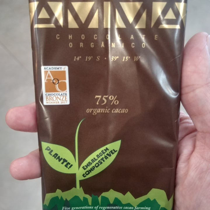 photo of AMMA Chocolate 75% Organic Cacao shared by @krika on  01 May 2022 - review
