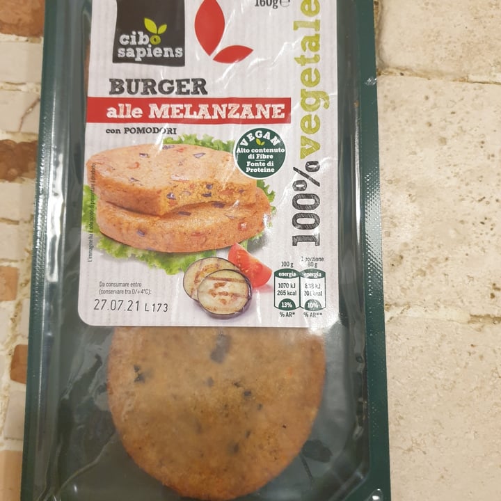 photo of Cibo Sapiens burger alle melanzane shared by @catiaveg on  08 Jul 2021 - review