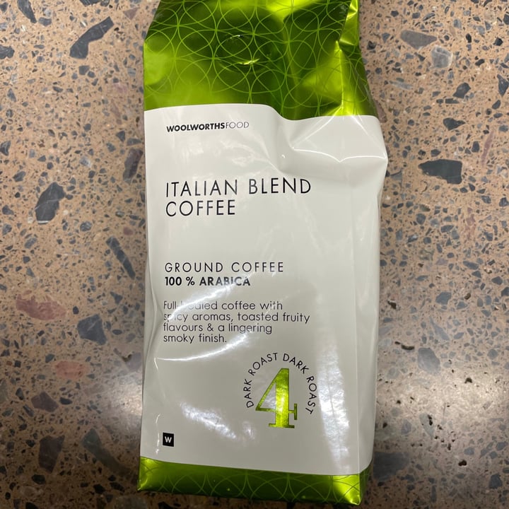 Woolworths Food Italian blend ground coffee Review abillion