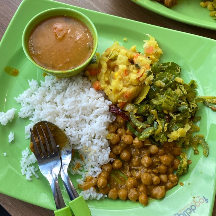photo of Flavours @ UTown (Foodclique) Indian Stall - Vegetarian Rice Set shared by @rqyeo on  12 Mar 2021 - review
