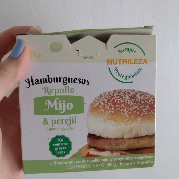 review photo of Nutrileza Hamburguesas Repollo, Mijo & Perejil shared by @lcdzprst on 09 Sep 2021 - review