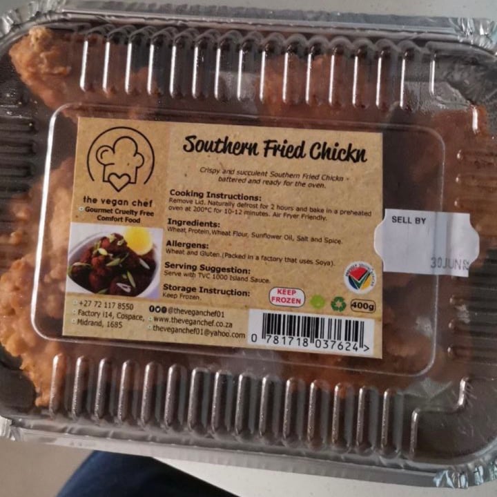 photo of The Vegan Chef Southern Fried Chickn shared by @annika-m on  02 Jul 2021 - review