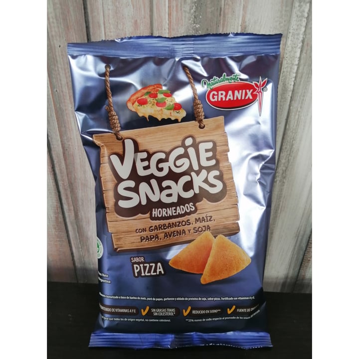 review photo of Granix Veggie Snacks sabor Pizza shared by @maruvegana on 20 Oct 2020 - review