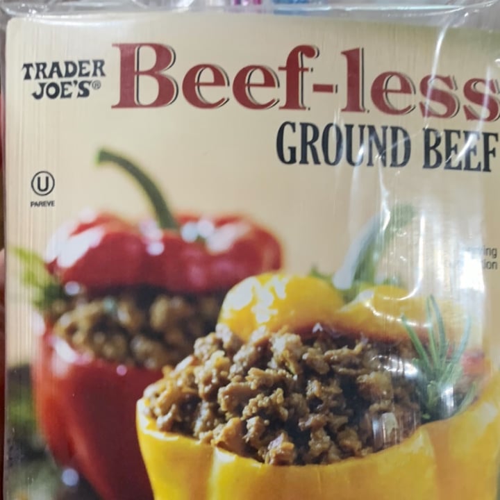 photo of Trader Joe's Beef-less Ground Beef shared by @farmerjan on  30 May 2022 - review