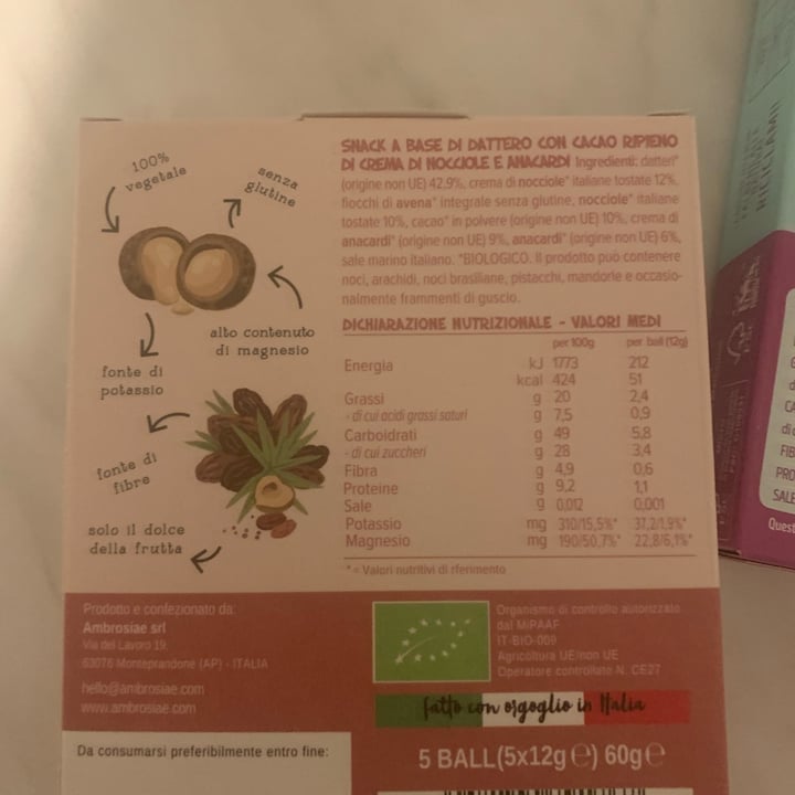 photo of Perfect Bio Energy Ball Choco shared by @martinavirdis on  20 Nov 2022 - review