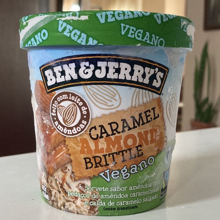 photo of Ben & Jerry's Caramel Almond Brittle Non-Dairy Frozen Dessert shared by @rafacanto01 on  13 Mar 2022 - review