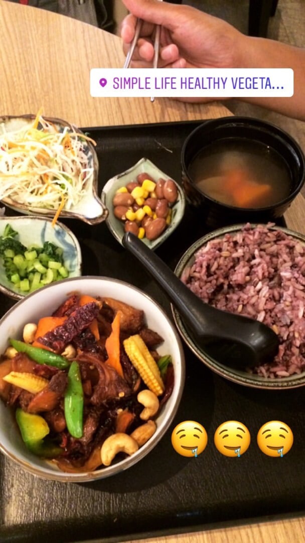 photo of Simple Life Healthy Vegetarian Restaurant - Bukit Bintang Kuala Lumpur Meat An Veg Bowl shared by @vegan-alien on  01 Apr 2020 - review