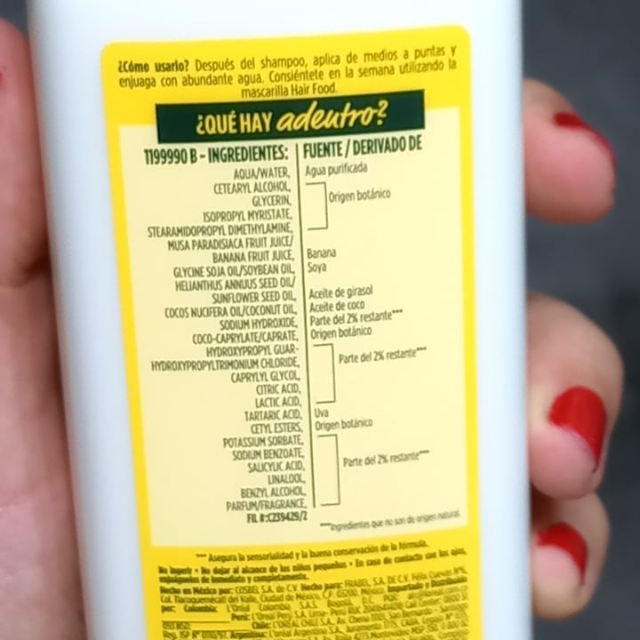 review photo of Garnier Hair Food Banana Acondicionador shared by @eugenie on 23 Jul 2021 - review