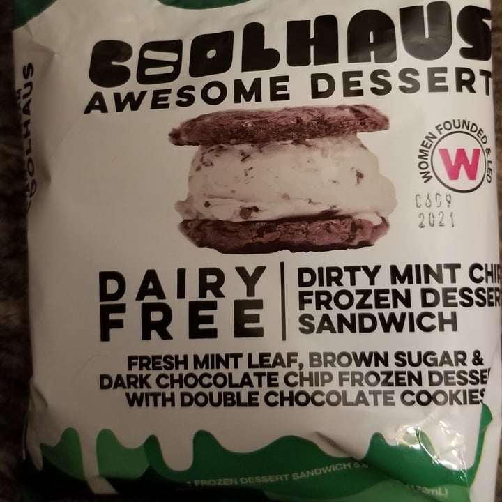 photo of COOL HAUS Dirty Mint Chip Frozen Dessert Sandwich shared by @jonedoe007 on  06 Jun 2020 - review