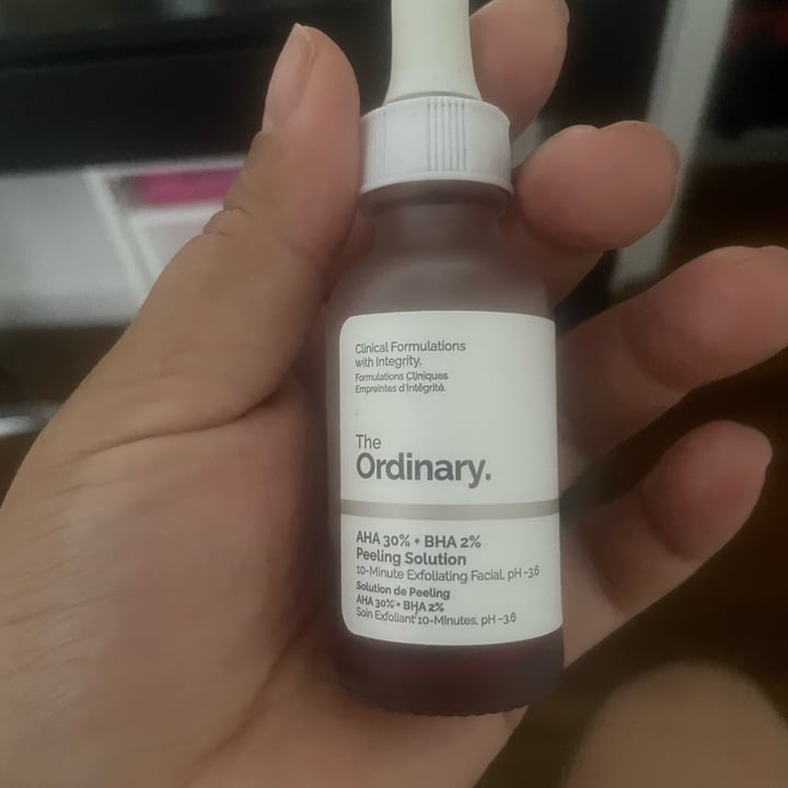 photo of The Ordinary AHA 30% + BHA 2% Peeling Solution shared by @angelaaraujo on  14 May 2022 - review