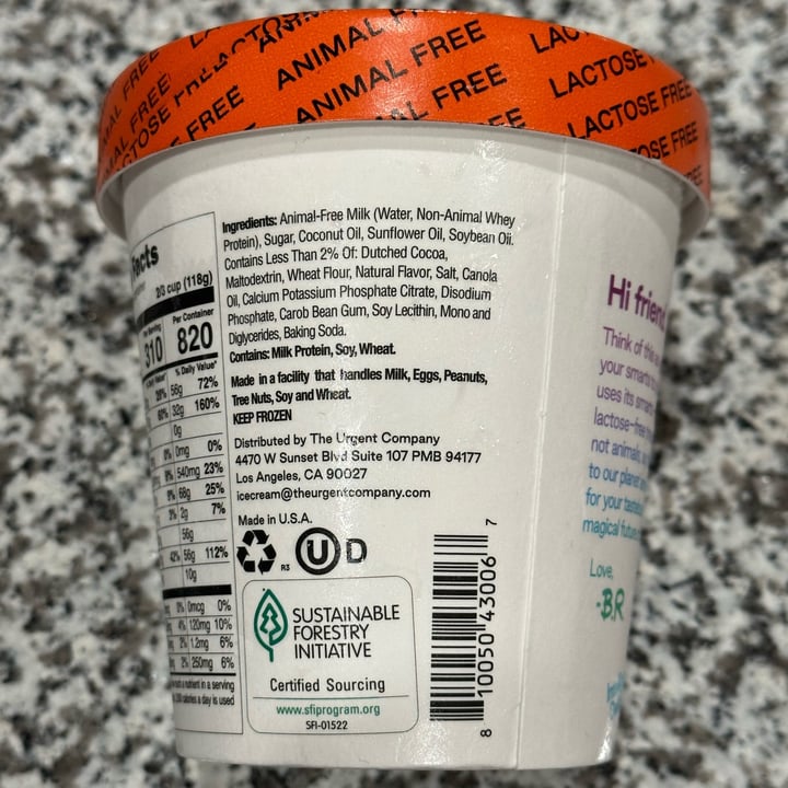 photo of Brave Robot Brave Robot Vanilla 'N Cookies Animal-Free Dairy Ice Cream shared by @vlhrubcd522p on  19 Oct 2022 - review