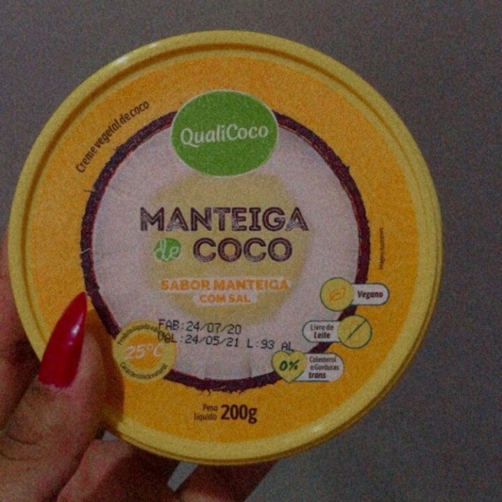 photo of Qualicoco Manteiga de coco com sal shared by @joytargino on  30 Aug 2021 - review