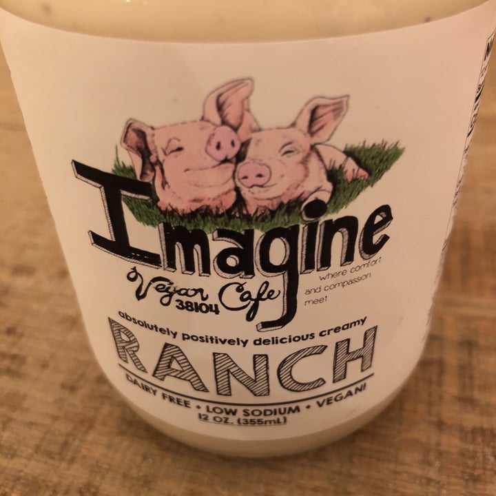 photo of Imagine vegan cafe Imagine Ranch dressing shared by @springfarmsanctuary on  31 Dec 2020 - review