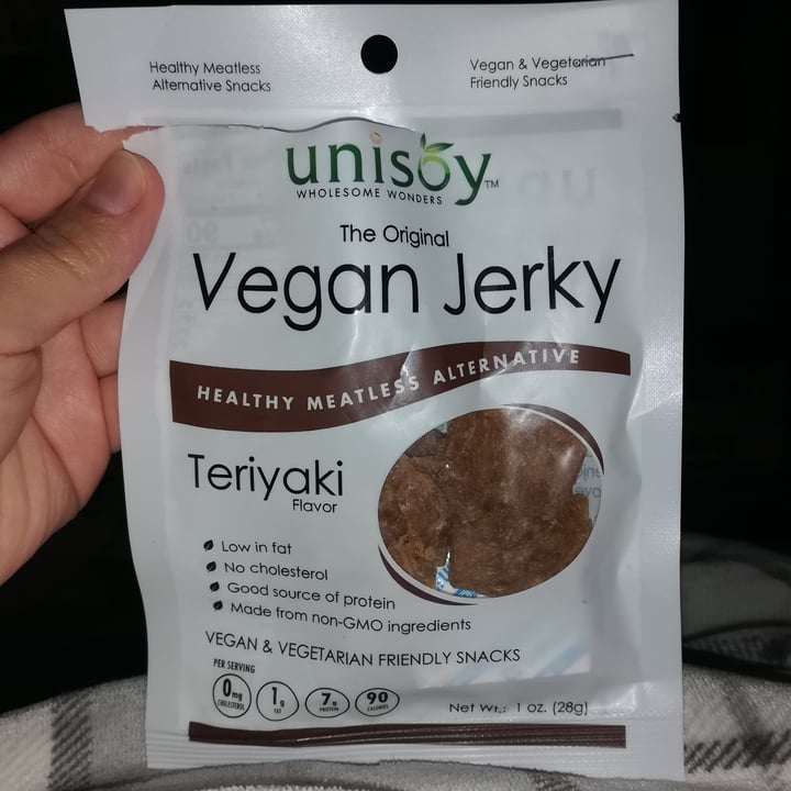 photo of Unisoy Wholesome Wonders Vegan Jerky Teriyaki shared by @svraphael88 on  29 May 2020 - review