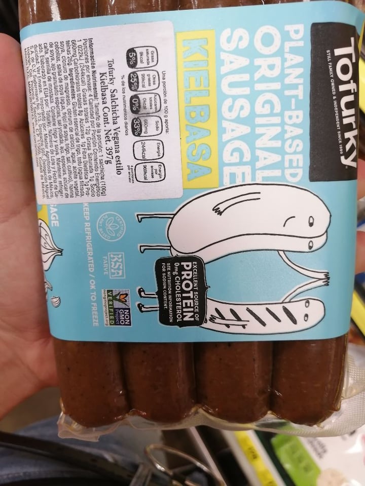 photo of Tofurky Plant-Based Sausage Kielbasa shared by @viannivegan on  14 Dec 2019 - review