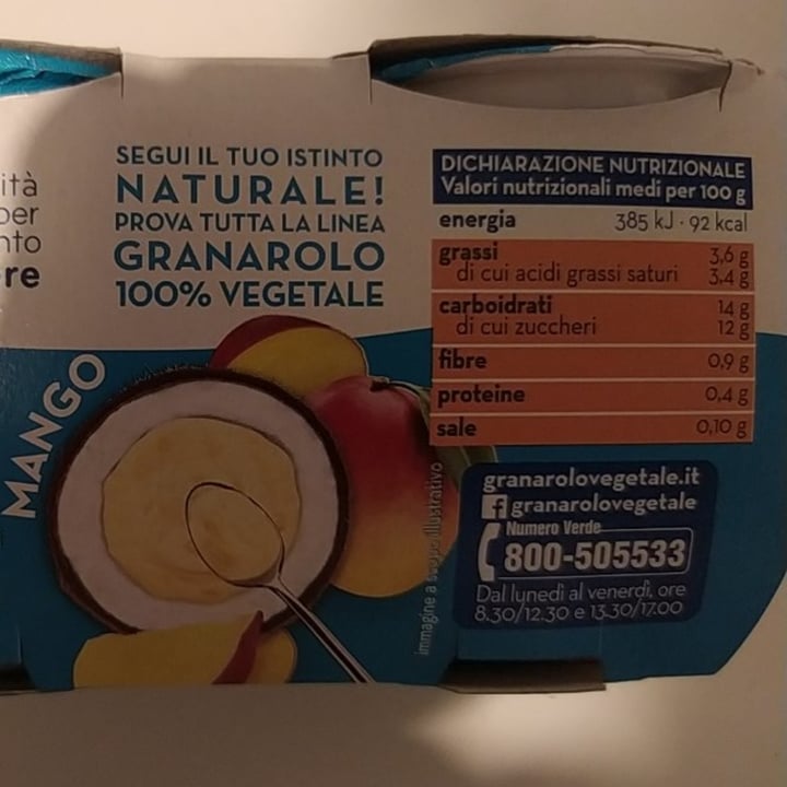 photo of Granarolo Yogurt Di Cocco - Gusto Mango shared by @nathalych on  23 Sep 2022 - review