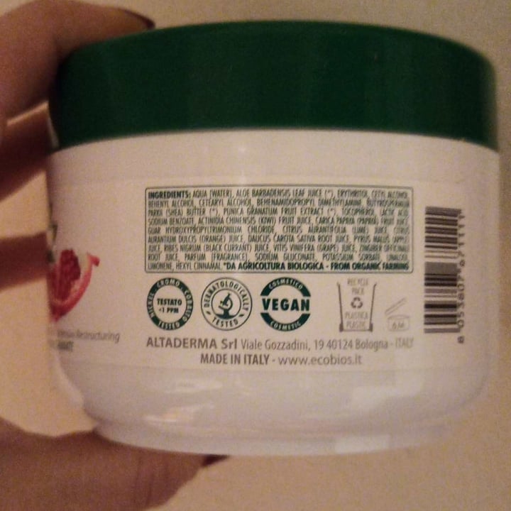 photo of EcoBios Maschera Capelli shared by @danidi90 on  16 Dec 2021 - review