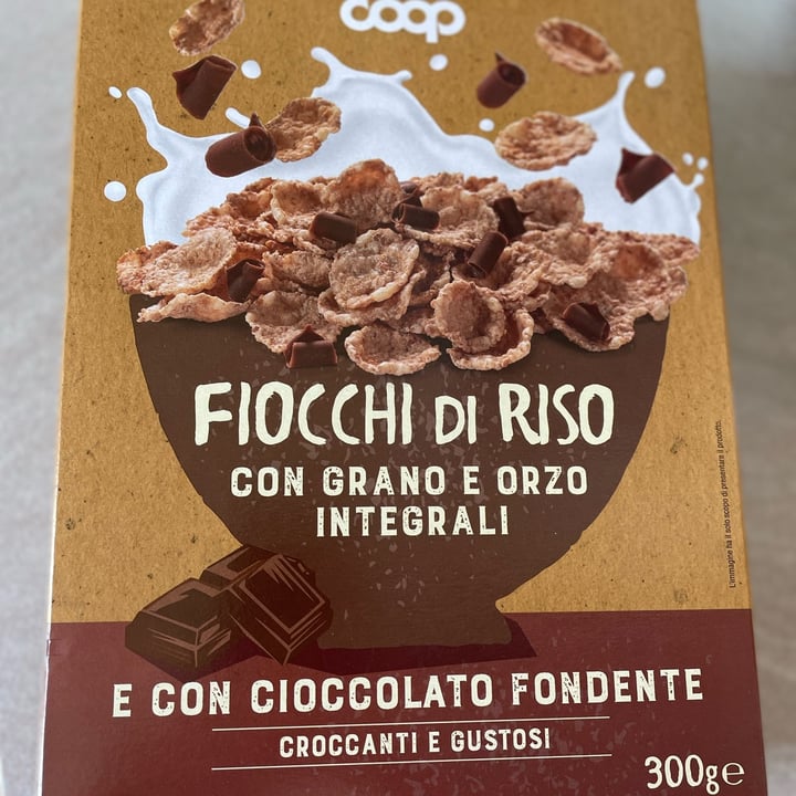 photo of Coop Fiocchi di riso con grano e orzo integrali E Con Cioccolato Fondente shared by @giuliacar7 on  16 May 2022 - review