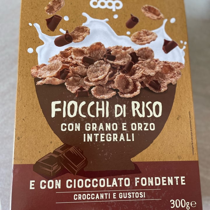 review photo of Coop Fiocchi di riso con grano e orzo integrali E Con Cioccolato Fondente shared by @giuliacar7 on 16 May 2022 - review