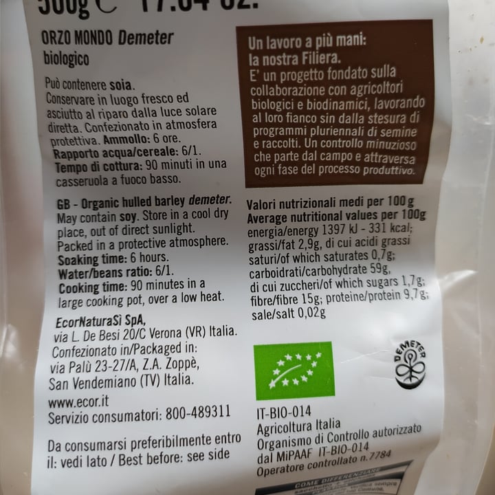review photo of Ecor Orzo mondo shared by @vale112 on 06 Apr 2022 - review