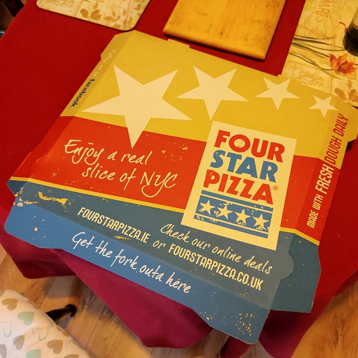 photo of Four Star Pizza Galway The New vegan pizza shared by @zveky on  22 Dec 2021 - review