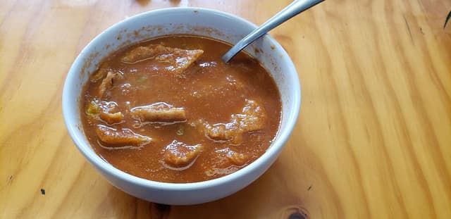 Photo of the dish “Sopa de tortilla”