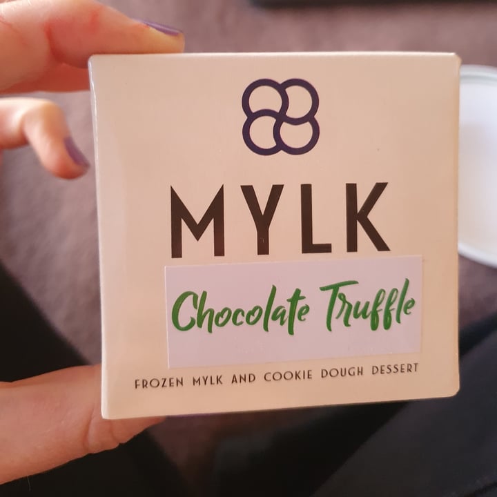 review photo of Mylk Ice Cream Chocolate truffle frozen mylk and cookie dough dessert shared by @marcellekeet on 30 Jul 2021 - review