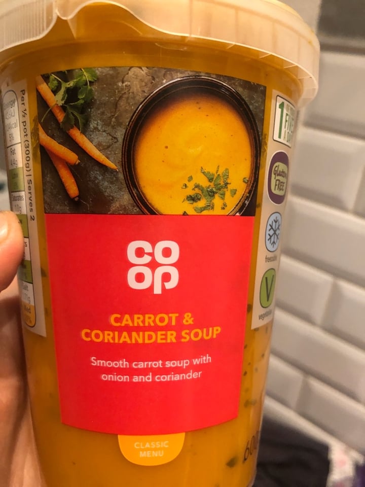 photo of Coop carrot and coriander soup shared by @angelorun on  18 Feb 2020 - review