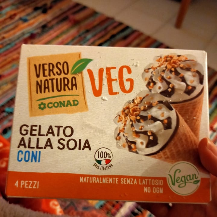 photo of Verso Natura Conad Veg Gelato Alla Soia Coni shared by @falkenmayerkaren on  07 Mar 2021 - review