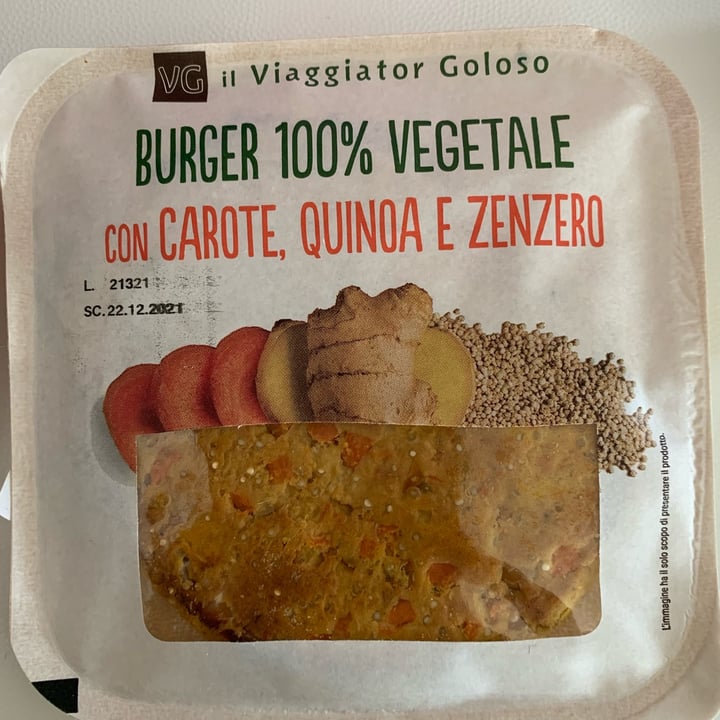 photo of Il Viaggiator Goloso Burger con carote, quinoa e zenzero shared by @srndipity on  06 Dec 2021 - review