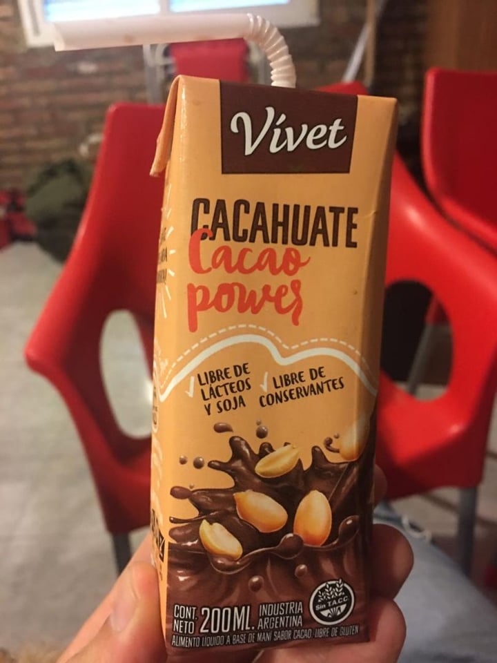 photo of Vívet Leche de Cacahuate Cacao Power 200ml shared by @meteoraba on  14 Jan 2020 - review