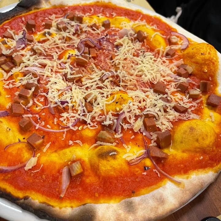 photo of Pizzeria Frontoni Vegan Amatriciana shared by @loveg on  09 Sep 2021 - review