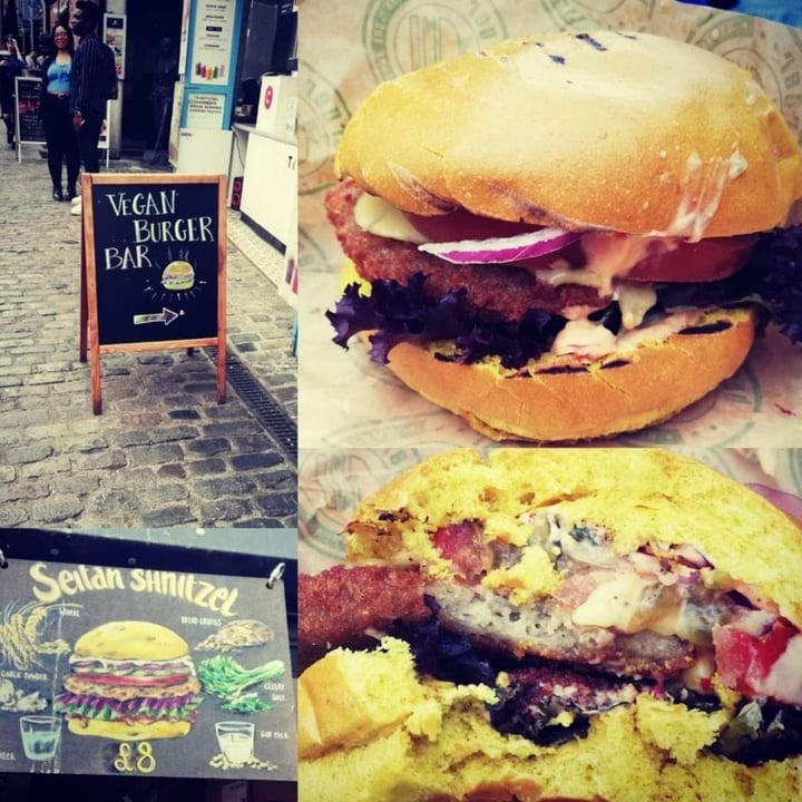photo of VBurger Camden Seitan burger & chips shared by @sarashad on  22 Jun 2020 - review