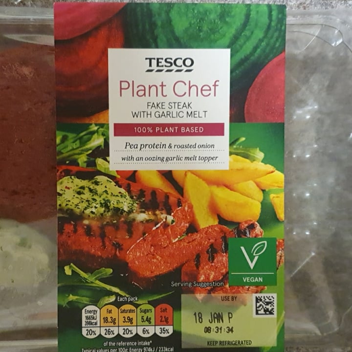 photo of Tesco Plant Chef Fake Steak With Garlic Butter shared by @lilith21 on  12 Jan 2021 - review