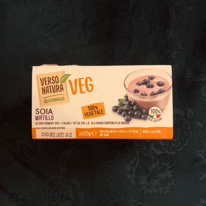 review photo of Verso Natura Conad Veg Yogurt Soia Mirtillo shared by @elenhikari on 15 Feb 2022 - review