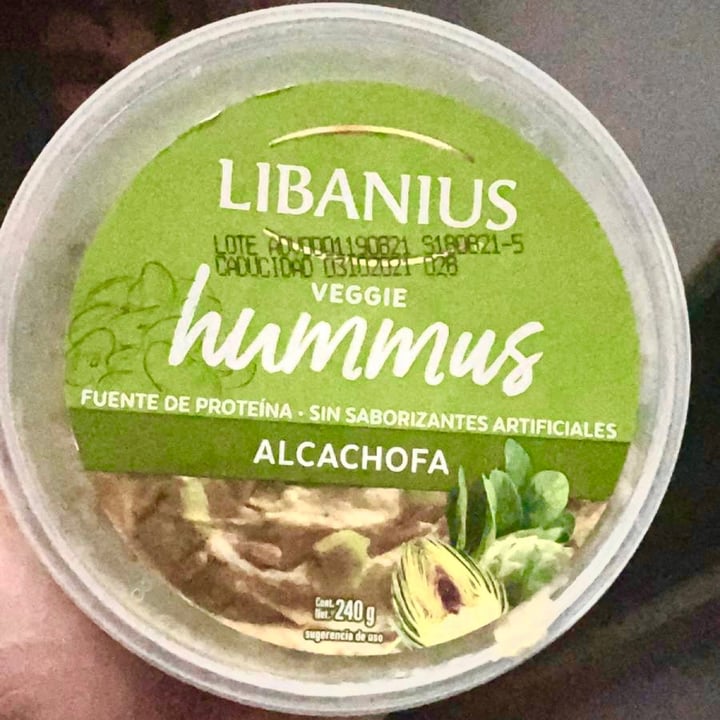 review photo of Libanius Hummus de alcachofa shared by @jossmtz on 08 Sep 2021 - review